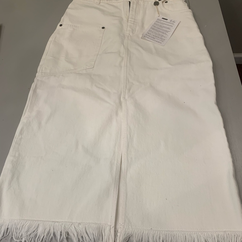 White Denim skirt